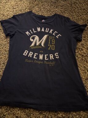 Milwaukee Brewers Navy Graphic Tee